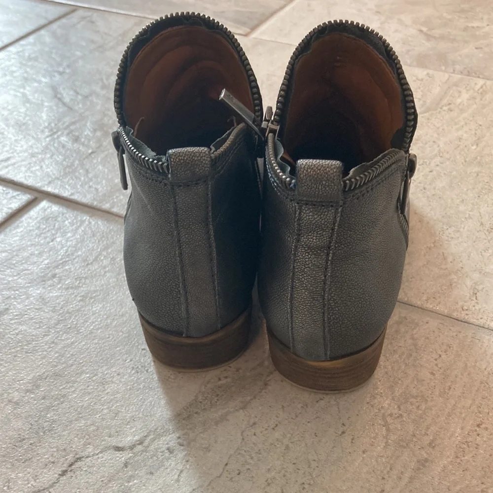 Lucky Brand Black Leather Ankle Booties